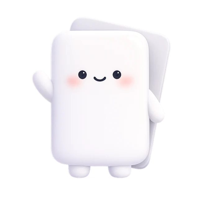 Slidey, AppSlideshow's mascot, waving